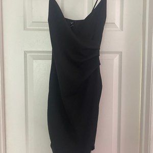 black wrap bodycon